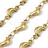 304 Stainless Steel Moon Link Chains CHS-A017-02A-G-1