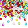 Spray Painted Transparent Crackle Glass Beads CCG-PH0003-11A-3