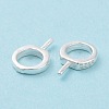 925 Sterling Silver Screw Eye Peg Bails X-STER-D035-42S-5