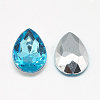 Acrylic Rhinestone Pointed Back Cabochons GACR-Q013-13x18-02-2