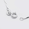 Rhodium Plated 925 Sterling Silver Chain Necklaces STER-F039-40cm-08P-2