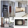 2 Pairs 2 Style Pleuche with PU Leather Door Handle Protective Casing AJEW-GF0003-07C-6