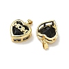 Mother's Day Brass Glass Pendants KK-D235-04G-2