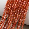 Natural South Red Agate Beads Strands GG-CBA6824-A01-01-1