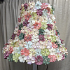 100Pcs 10 Style Silk Cloth Flower DIY-WR0003-92-5