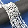 Electroplate Glass Beads Strands EGLA-D015-7x5mm-01-4