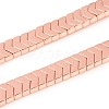 Electroplated Non-magnetic Synthetic Hematite Beads Strands G-F682-04A-RG-1