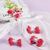 Gypsum with Cotton Cord Artificial Flower Core DIY-WH20007-36A-08-3