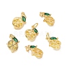 Brass Micro Pave Cubic Zirconia Charms ZIRC-G169-03G-3