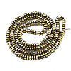 Electroplate Non-magnetic Synthetic Hematite Beads Strands X-G-S352-43-A01-2