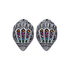 Bird Head Brass Micro Pave Cubic Zirconia Stud Earrings FS-WGB6FCA-04-1