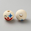 Wood European Beads WOOD-WH0064-24A-2