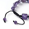 Natural Amethyst Braided Bead Bracelets BJEW-I273-J01-3