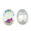 Pointed Back Glass Rhinestone Cabochons RGLA-T080-10x14mm-05-2