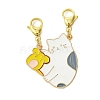 Alloy Enamel Split Pendant Decorations HJEW-JM02818-01-2