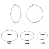 304 Stainless Steel Hoop Earrings EJEW-CJ0001-01-6