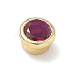 Flat Round Brass Micro Pave Cubic Zirconia Cabochons KK-P345-13G-A05-2