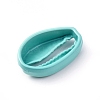 Baking Paint Alloy Beads PALLOY-CJC0001-18F-2