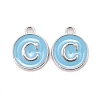 Platinum Plated Alloy Enamel Charms LS-ENAM-S118-04C-P-1