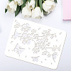 4Pcs 4 Styles PET Hollow Out Drawing Painting Stencils DIY-WH0394-0035-3
