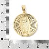 Brass Micro Pave Cubic Zirconia Pendants KK-L262-26G-3