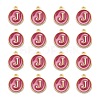 Golden Plated Alloy Enamel Charms LS-ENAM-S118-08J-2