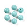 Opaque Solid Color Glass Beads GLAA-N007-8mm-A13-1