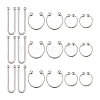 18Pcs 3 Styles U Shape Alloy Bikini Clips Buckles AJEW-PH0006-72-6
