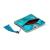 Chinese Brocade Tassel Zipper Jewelry Bag Gift Pouch ABAG-F005-05-3