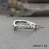 Hollow Out V-Shaped Heart Pattern Brass Finger Rings FS-WGACF43-01-4