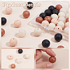 50Pcs 5 Colors Food Grade Eco-Friendly Silicone Focal Beads SIL-PH0001-27-4
