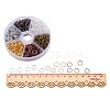 6 Colors Iron Plated Open Jump Rings 8mm Diameter Wire 21-Gauge Jewelry Making Findings IFIN-PH0001-8mm-08-3