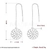 Trendy Brass Threader Earrings EJEW-BB21073-6