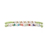 2Pcs 2 Style Glass Seed & Imitation Pearl & Brass Beaded Stretch Bracelets Set for Women BJEW-JB09033-2