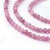 Natural Pink Tourmaline Beads Strands X-G-F619-20A-3mm-3