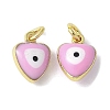 Brass Enamel Charms KK-S518-03J-G-1