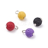 Natural Lava Rock Pendants PALLOY-JF01076-1