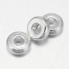 Flat Round Brass Spacer Beads LS-KK-E738-65C-S-1