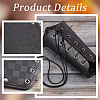 Tartan Pattern Imitation Leather Cuff Wristband for Bikers AJEW-WH0258-937B-4