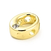 Rack Plating Brass Cubic Zirconia Beads KK-L210-008G-O-2