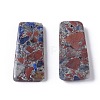 Assembled Lapis Lazuli and Red Jasper Pendants G-L501-08C-2