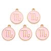 Alloy Enamel Pendants X-ENAM-S124-01A-09L-2