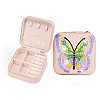 Imitation Leather Butterfly Diamond Jewelry Box Sets PW-WG26062-02-1