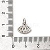 CZ Brass Micro Pave Cubic Zirconia Evil Eye Charms ZIRC-L018-10P-3