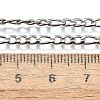 Tarnish Resistant 304 Stainless Steel Figaro Chain Necklace Making STAS-K168-03P-3