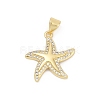 Brass Micro Pave Cubic Zirconia Pendants KK-D317-070G-1