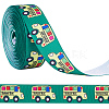 10 Yards Back To School Theme Polyester Grosgrain Ribbon OCOR-WH0082-82A-1