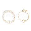 Natural Moonstone Bracelets Sets BJEW-JB03913-02-1