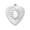 Non-Tarnish 304 Stainless Steel Pendant Cabochon Settings X-STAS-G287-11P-1