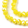 Electroplate Glass Beads Strands EGLA-A034-P2mm-B03-3